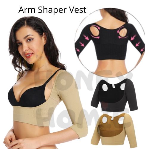 Sauna Arm Shapers for Women Shapewear Post Surgical Arm Sleeves Body Shaper  Slimming Lift Breasts Top Posture Corrector at  Women's Clothing store