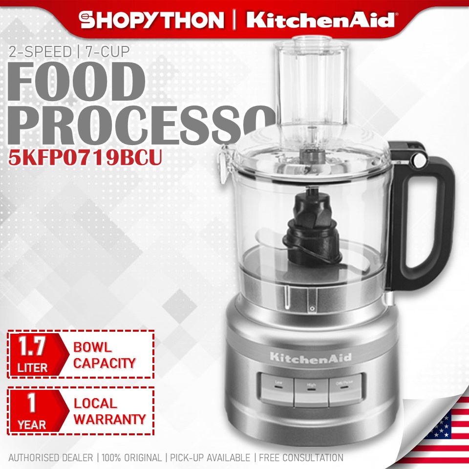KITCHENAID 7Cup Food Processor 5KFP0719BCU Contour Silver (1.7L/250W