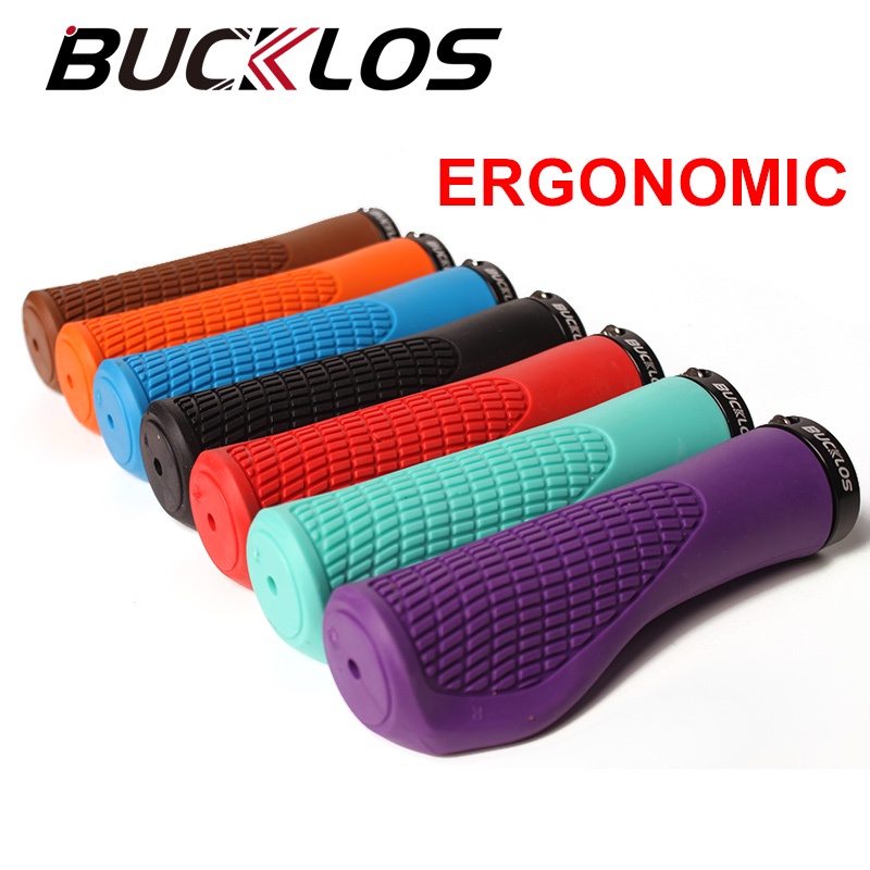 BUCKLOS Ergonomic Locking Mountain Bike Handle Silicone Anti-slip ...
