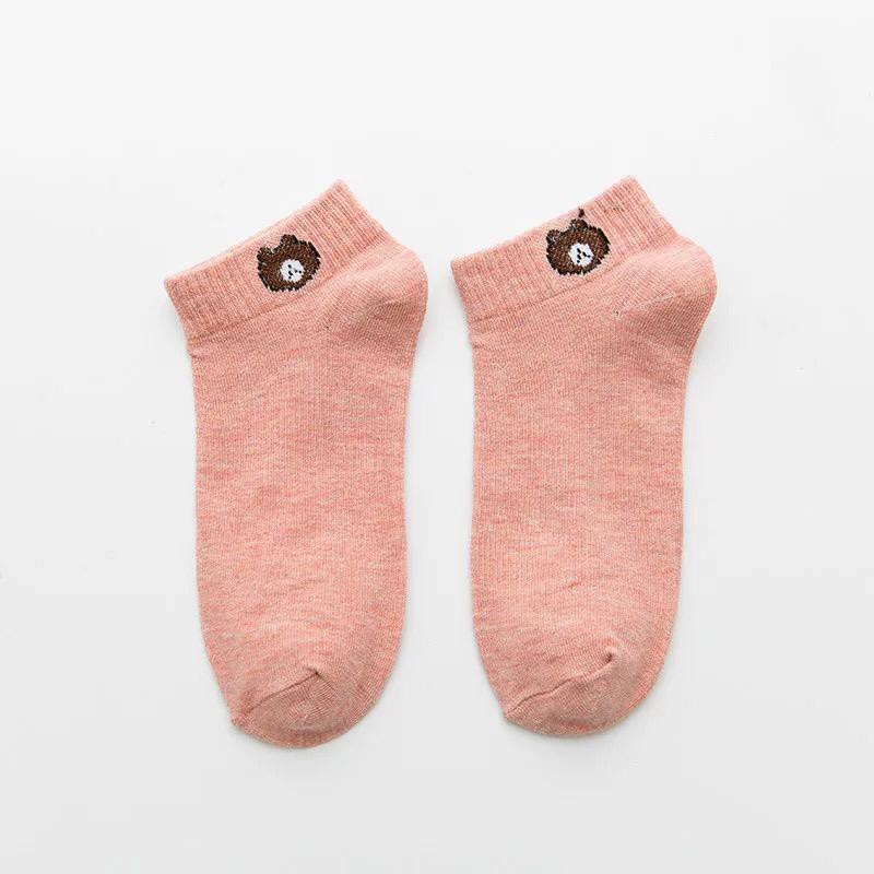 KASUTMU Invisible Bear Sock Cartoon Man Boy Girl Women Cotton Socks