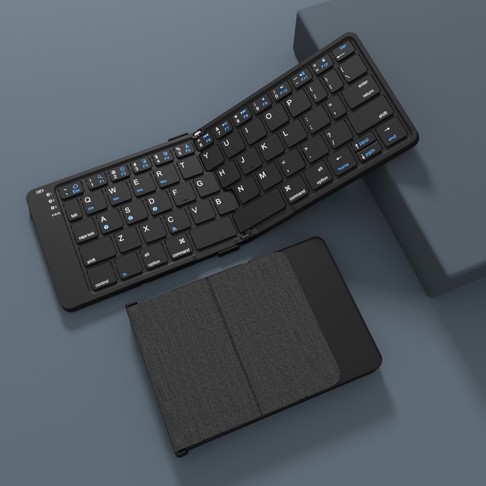 Jomaa Foldable Bluetooth Keyboard Rechargeable Wireless Keyboard for ...