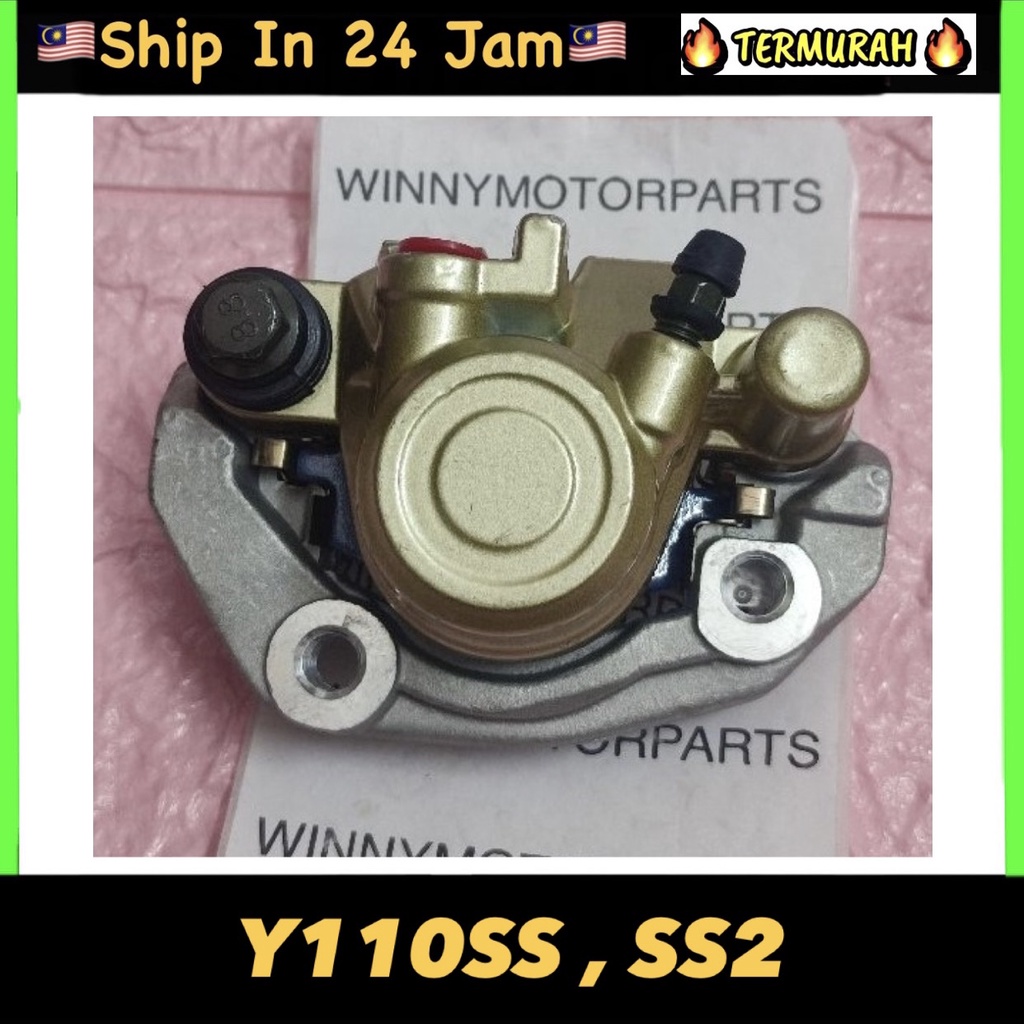 Y110 SS SS2 Caliper Front Depan with disc pad bracket brake pump bawah ...