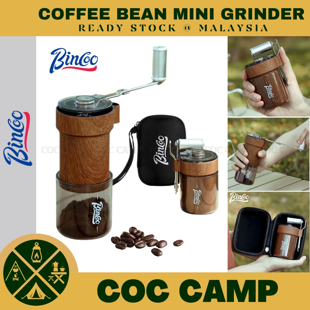 Bincoo Hand Coffee Bean Mini Grinder Coffee Machine Set Equipment Portable Camping Hiking Coffee