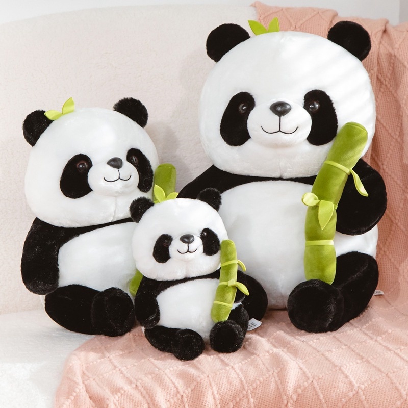 Loveable And Fluffy Panda Toy With Bamboo A Must-Have For Any Animal ...