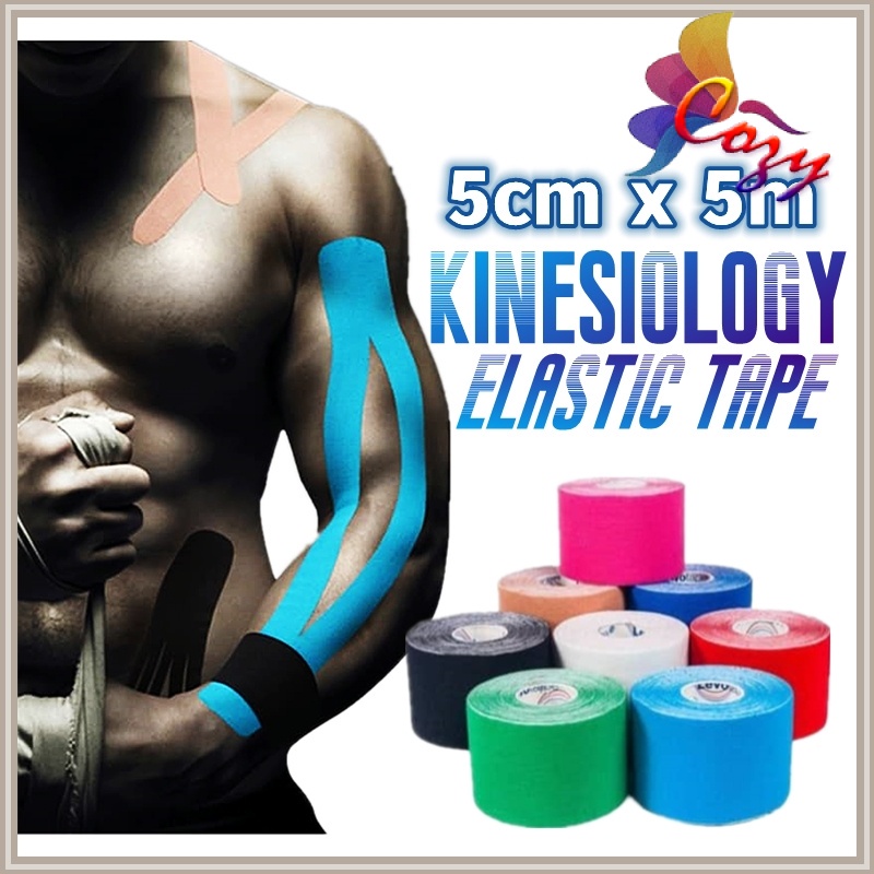 Kinesiology Sport Elastic Tape Physio Strapping Muscle Tape 5cm x 5m