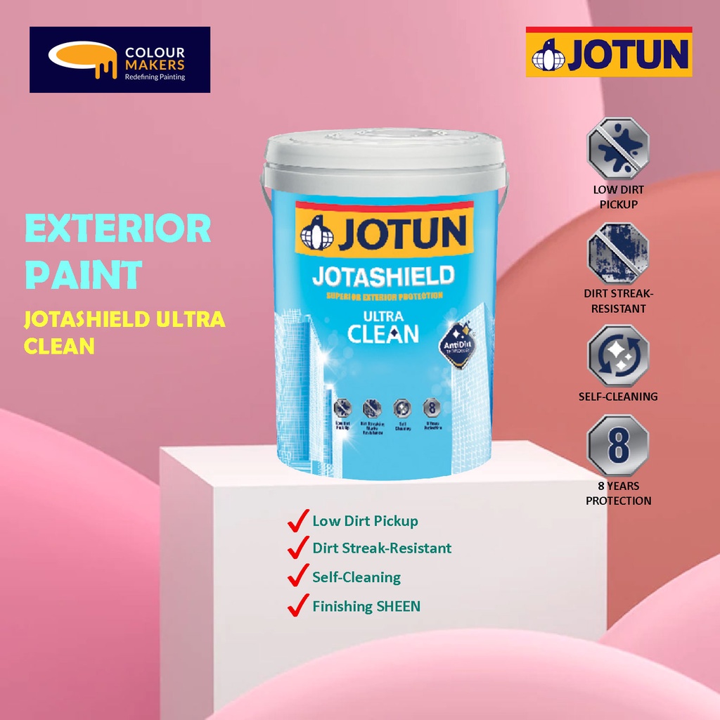 JOTUN JOTASHIELD ULTRA CLEAN 1L (PART 3/4) Cat Dinding Luar Rumah