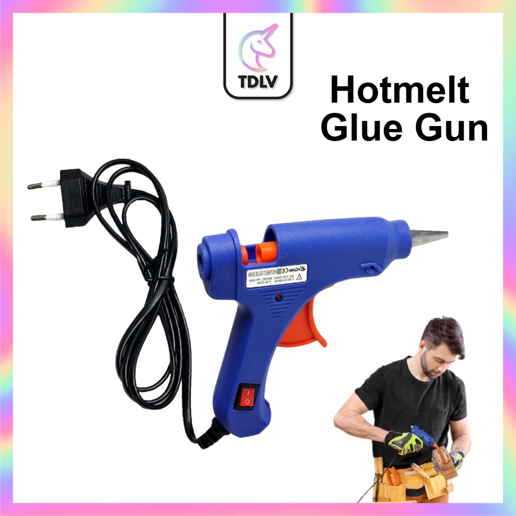 Tdlv Hot Glue Gun Pistol Gam W Electric Hot Melt Glue Gun Adhesive Electric Glue Hot Melt