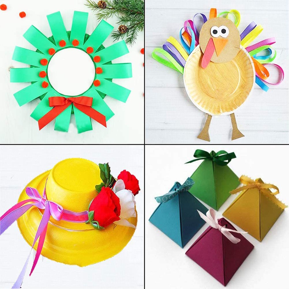 22.86m/Roll 25mm Satin Ribbon Crafts DIY Gift Wrap Bows Sewing Clothing ...