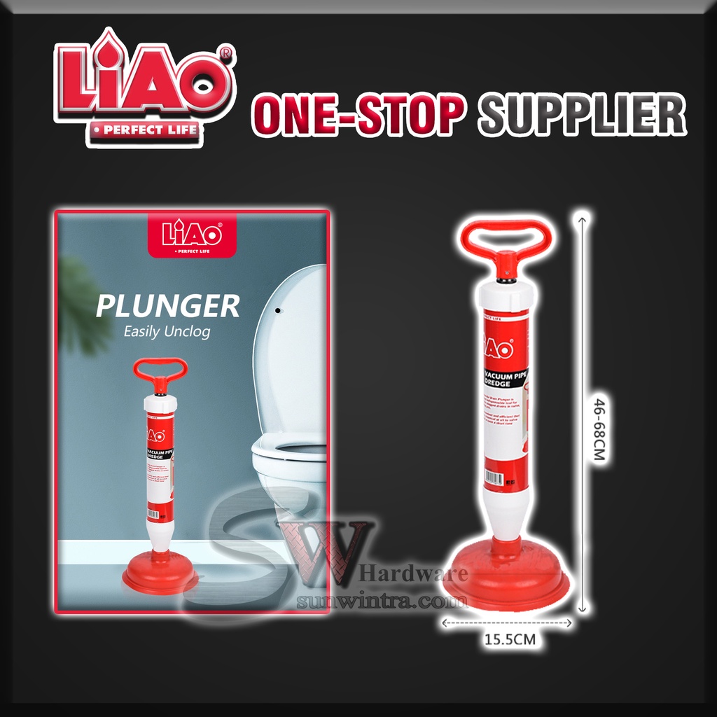 LiAo Vacuum Pipe Dredge High Pressure Drain Buster Toilet Pump Sink