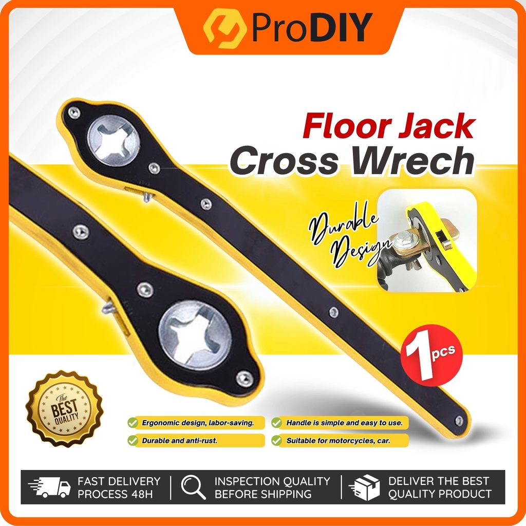 Floor Jack Cross Wrench 360 Degree Auto Laborsaving Jack Ratchet