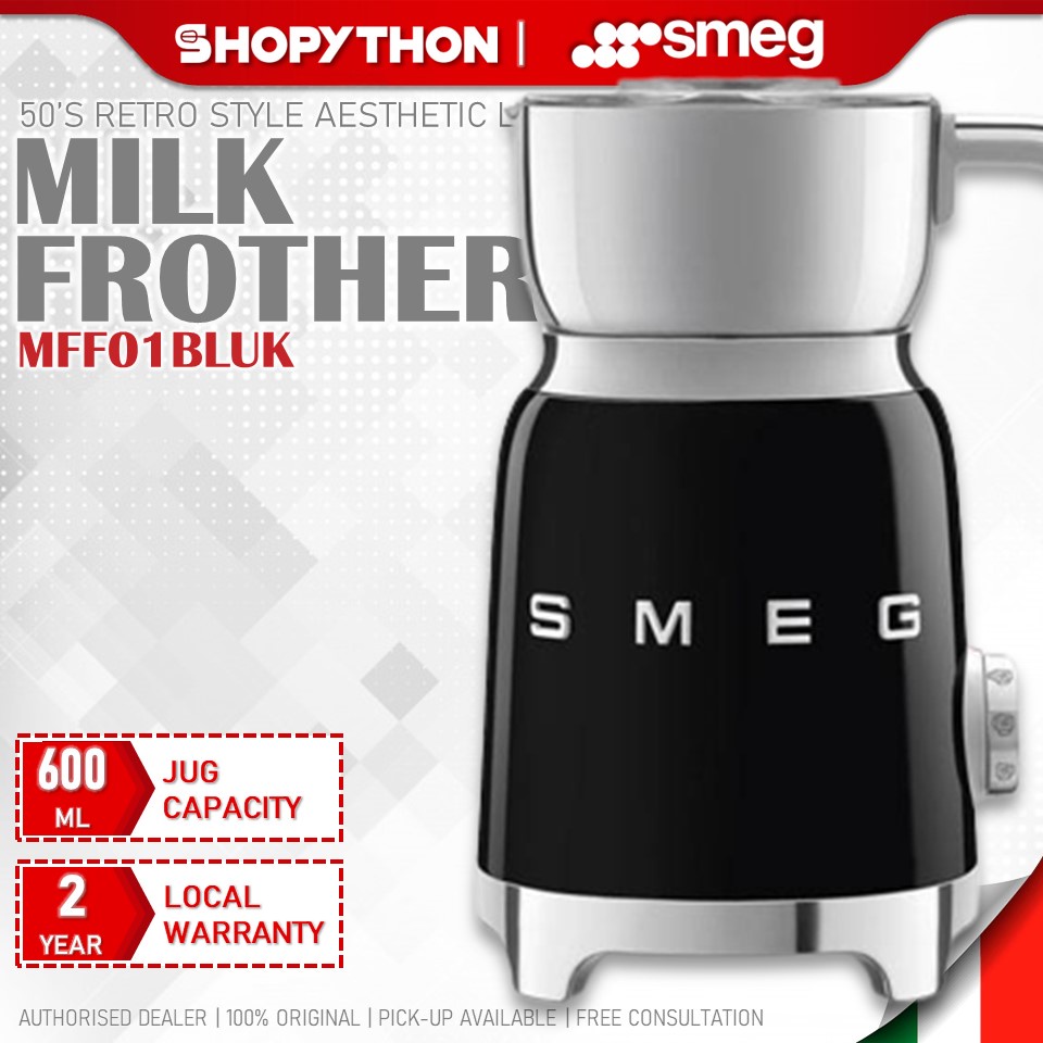 Features & functions of the Smeg Milk Frother, MFF01