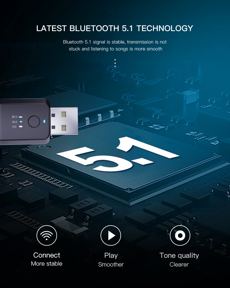 Mini USB Bluetooth-Compatible 5.3 FM01 FM02 Car Radio Fm Stereo ...