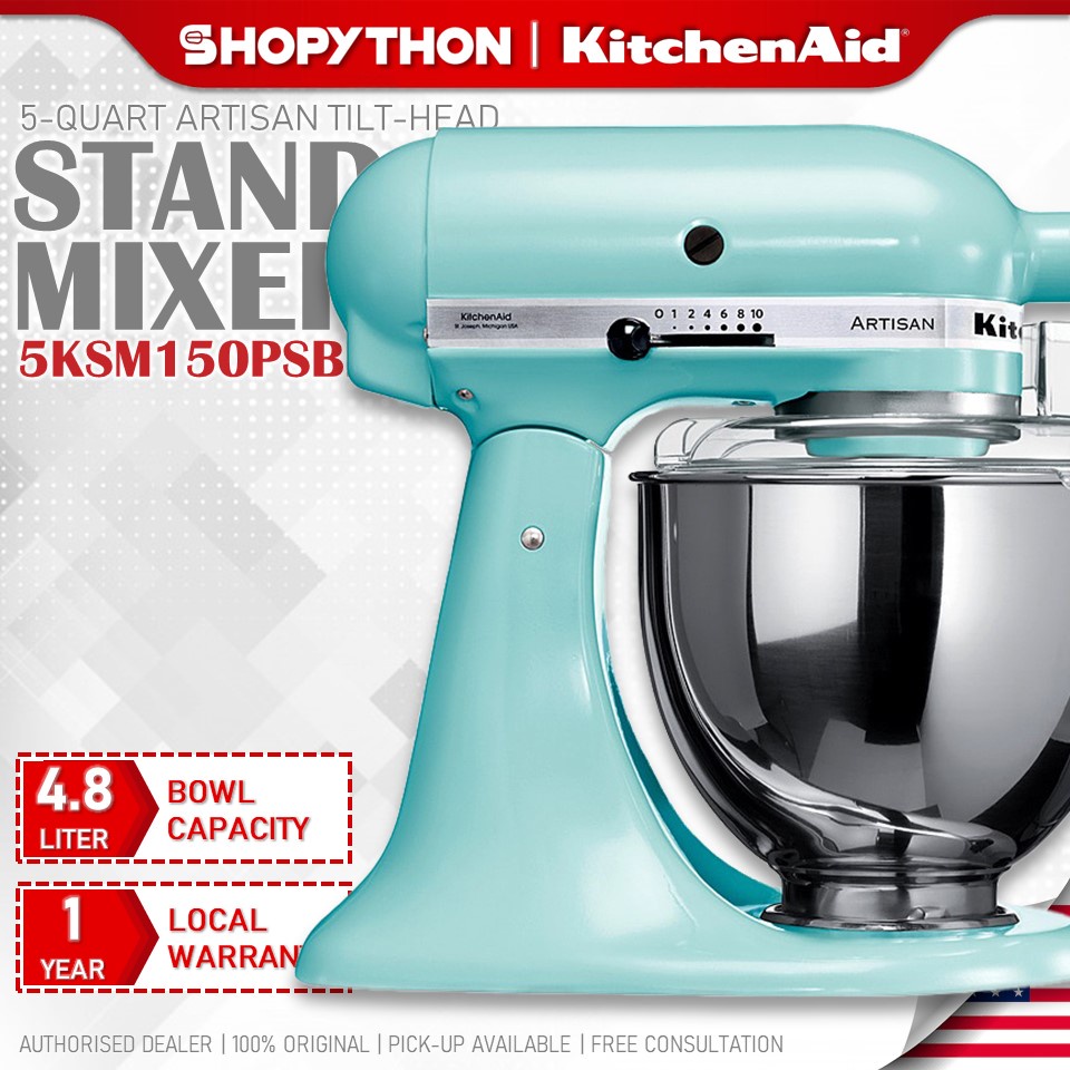 KITCHENAID 5Quart Artisan TiltHead Stand Mixer 5KSM150PSBIC Ice