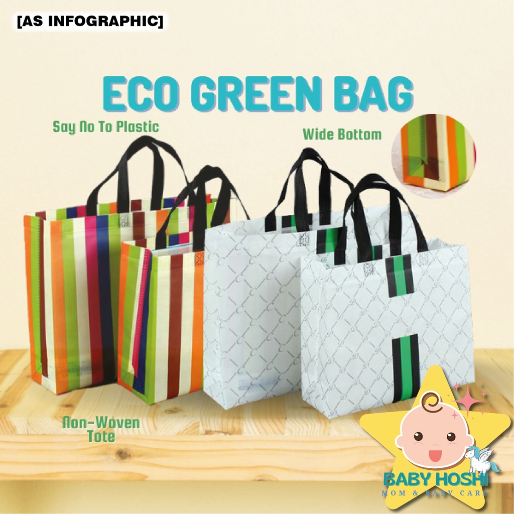 [BH] Go Green Eco Non Woven Beg Bag Mesra Alam Persekitaran Dua Design ...