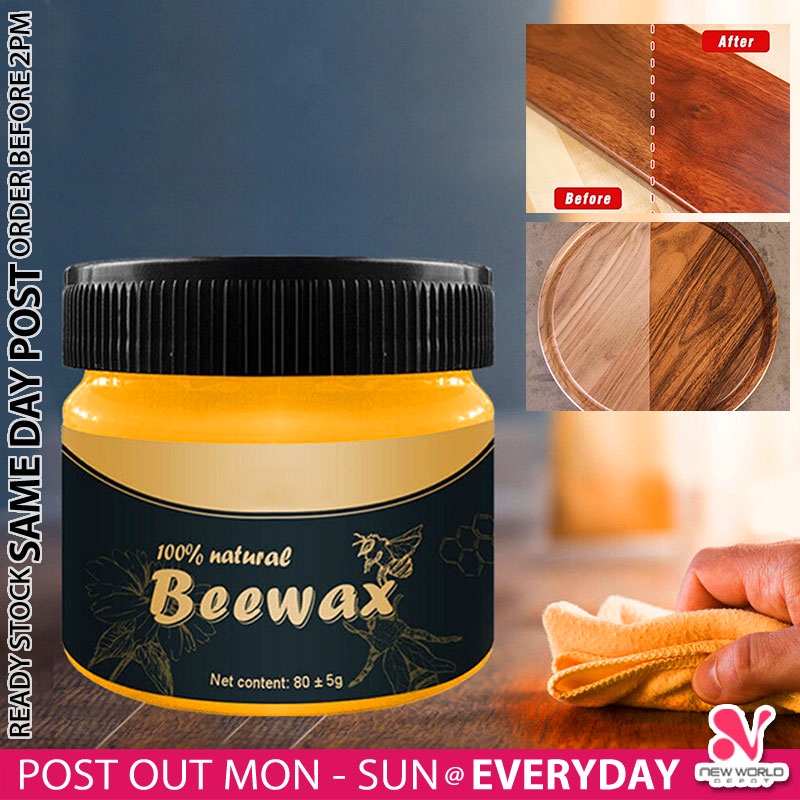 𝗗𝗘𝗘𝗣𝗟𝗬 𝗠𝗢𝗜𝗦𝗧𝗨𝗥𝗜𝗭𝗘 》 Natural Beeswax Wood Polish Seasoning Wax Wooden