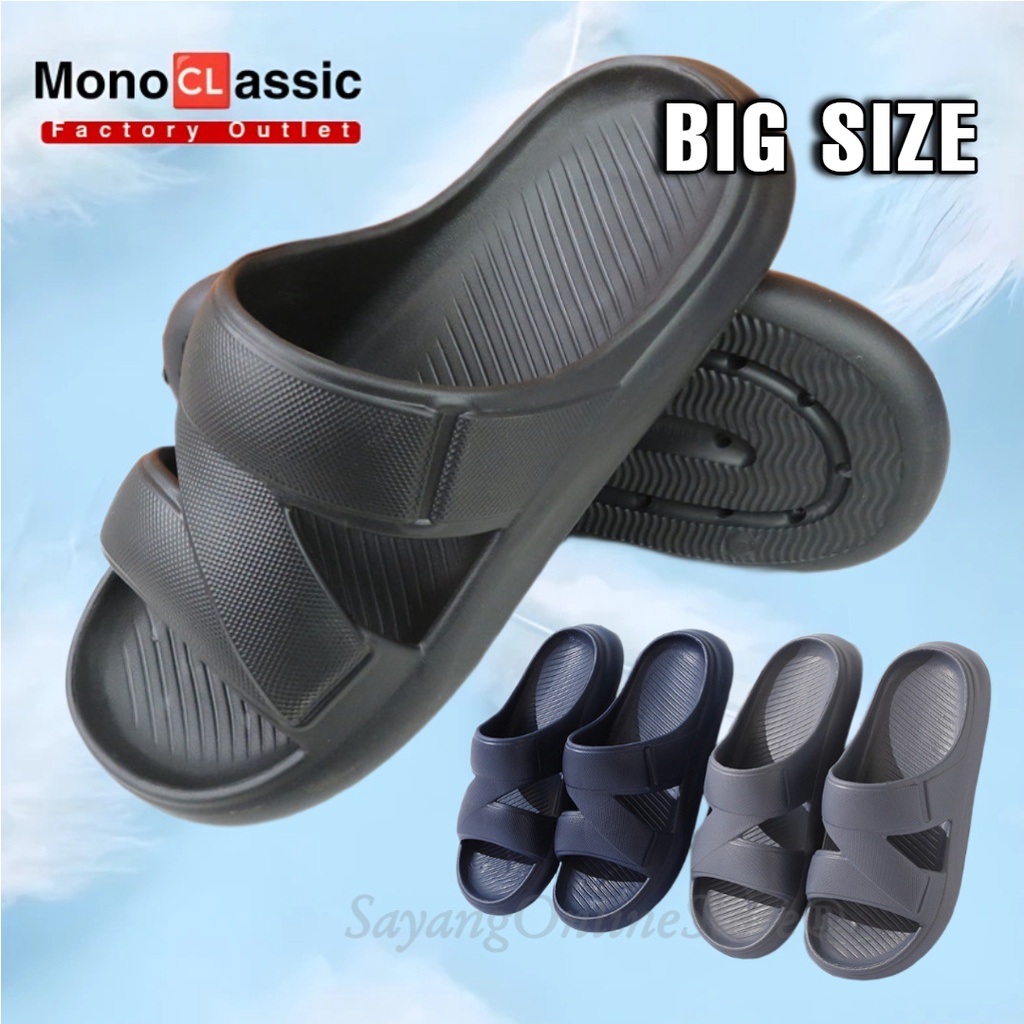 [Ready Stock] Latest Big Men Slippers Extra Large Slipper XXL Selipar ...