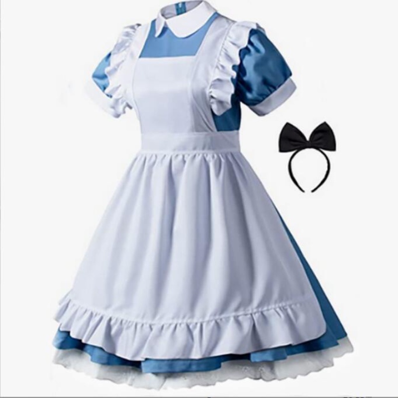 Alice In Wonderland Cosplay Costumes Lolita Dress Maid Apron Fantasia ...