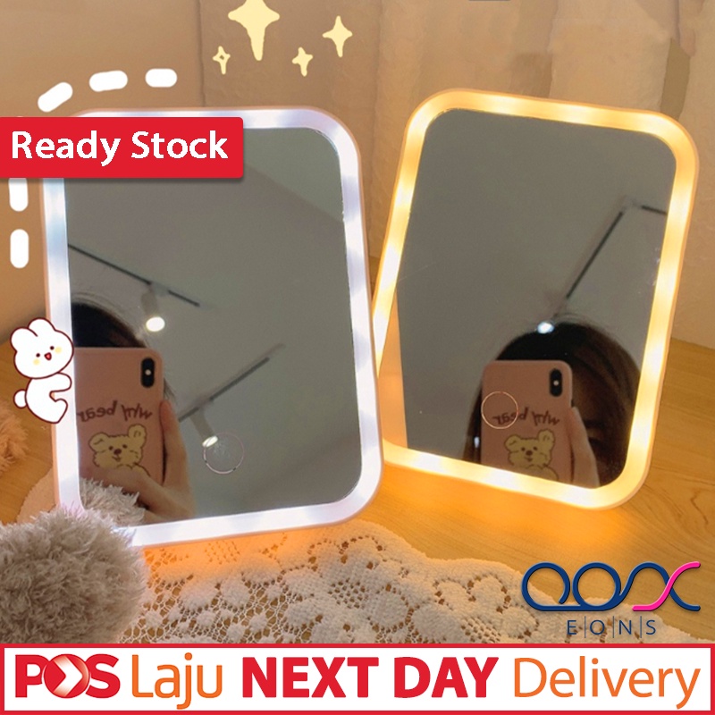 TOUCH BUTTON 💖 Adjustable Brightness Mini LED Light Makeup Mirror