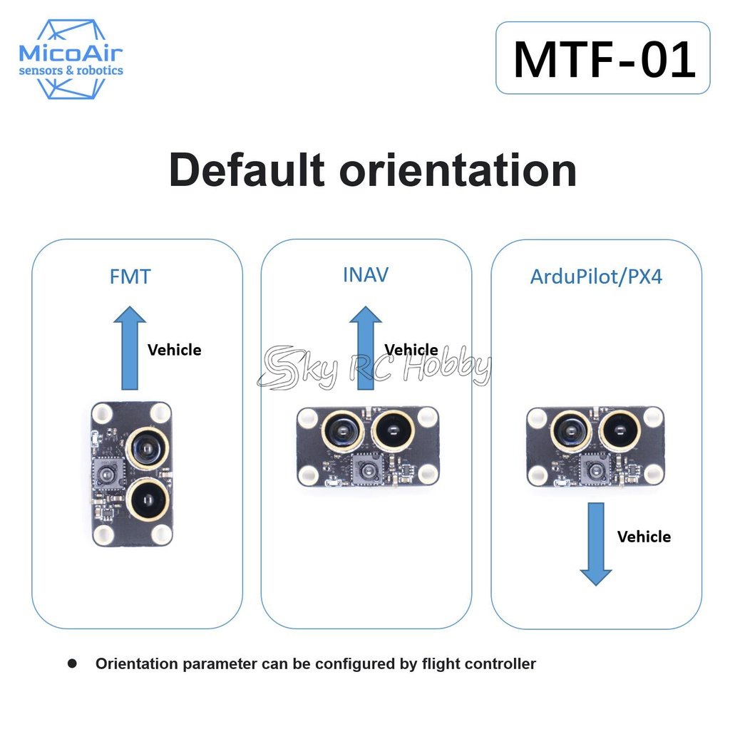 MicoAir OPTICAL FLOW & LIDAR SENSOR MTF-01 Compatible with Ardupilot ...
