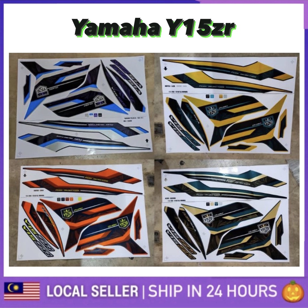 Stiker sticker body stripe cover set (11) Yamaha y15zr y15 ysuku stiker ...