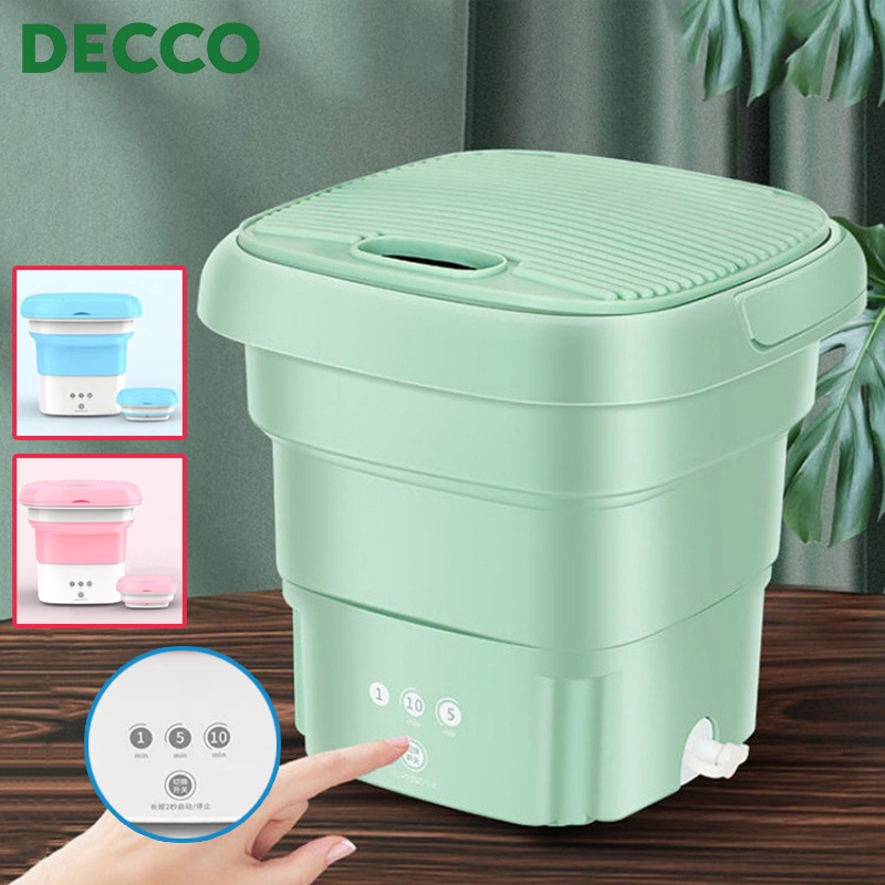 Decco 4.5 Liter Mini Folding Washing Machine Smart Touch Button ...