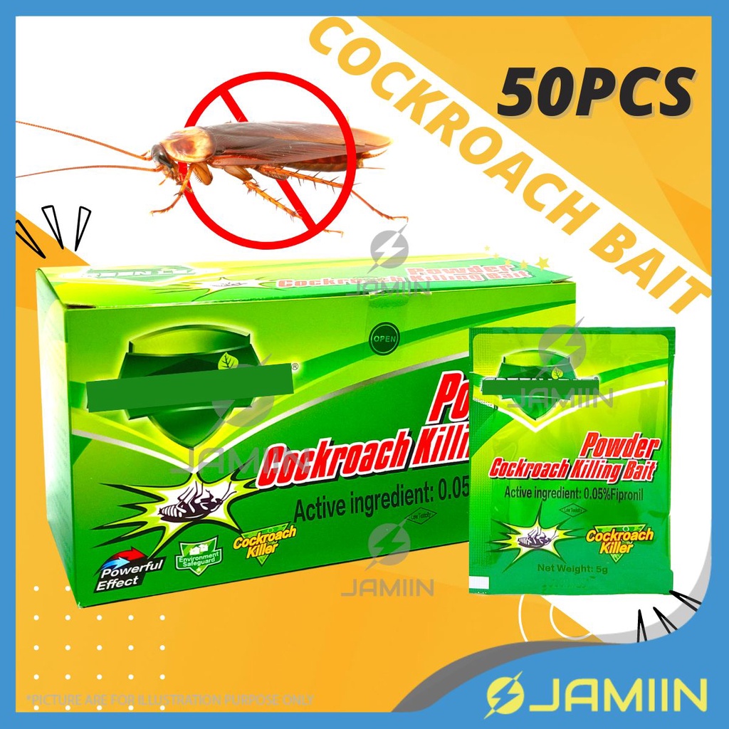 [1 BOX] Cockroach Powder Bait Ant Bait Semut Insect Bait Ubat Lipas