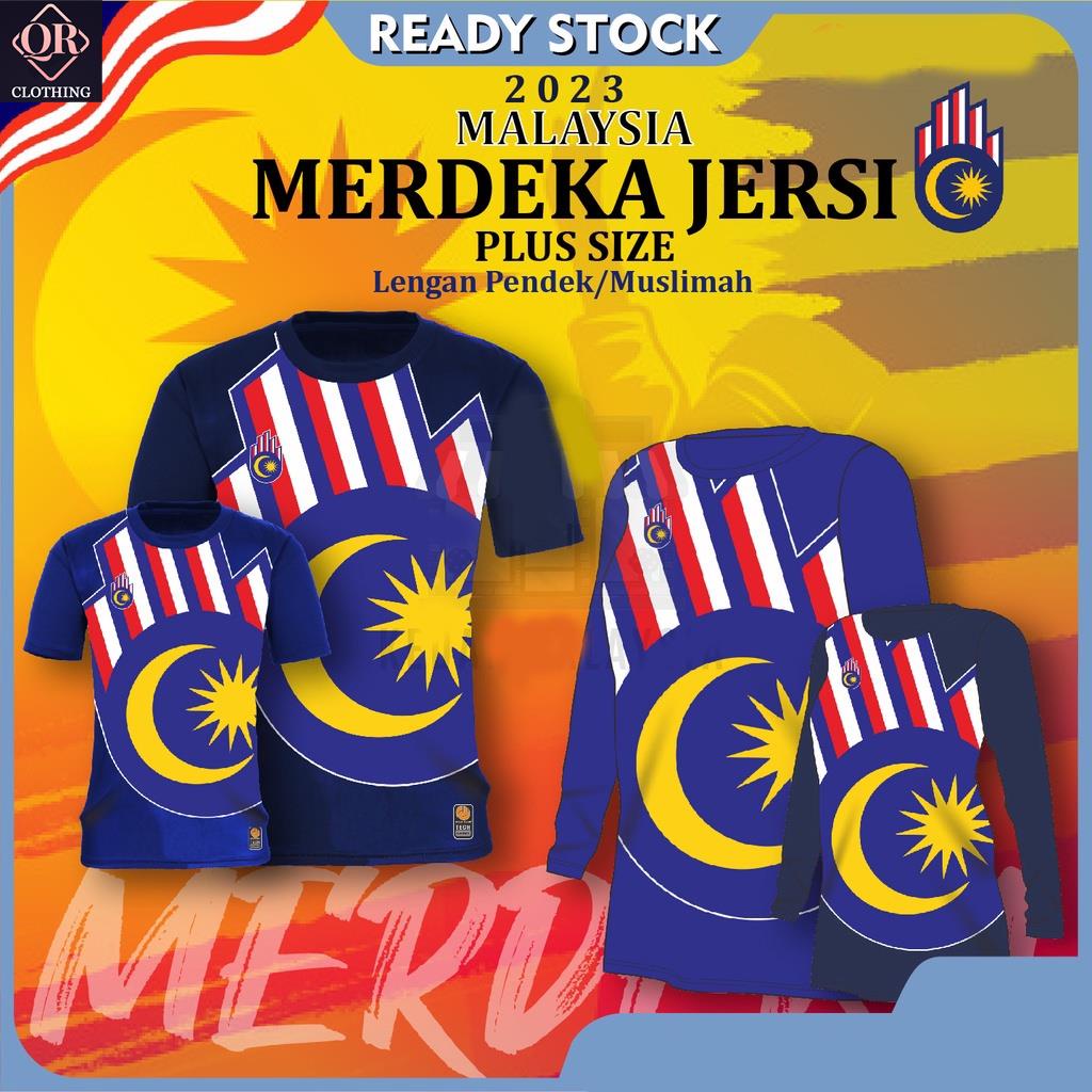 (QR Clothing) Jersey Malaysia Madani/ Jersi Merdeka Plus size/ Jersey