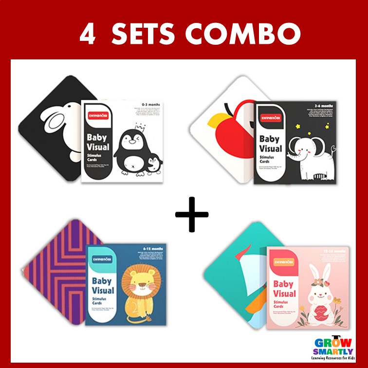 Baby Flash Card 036 months Baby Visual Stimulus Card Montessori Flash