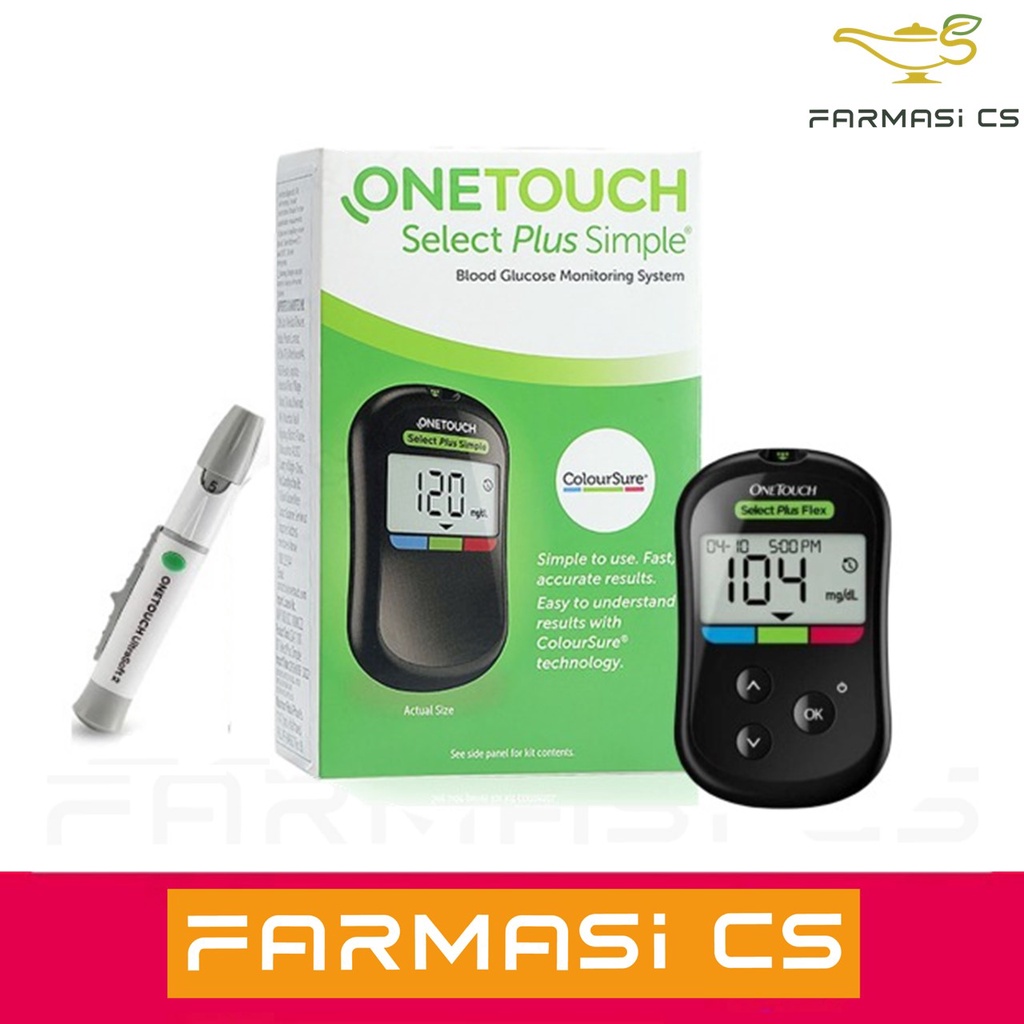 Select Plus Simple Blood Glucose Meter + Lancing Pen + 10