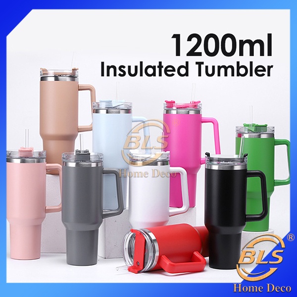 1200ml Vacuum Flasks 40oz Thermos Tumbler Stainless Steel Portable Mug ...