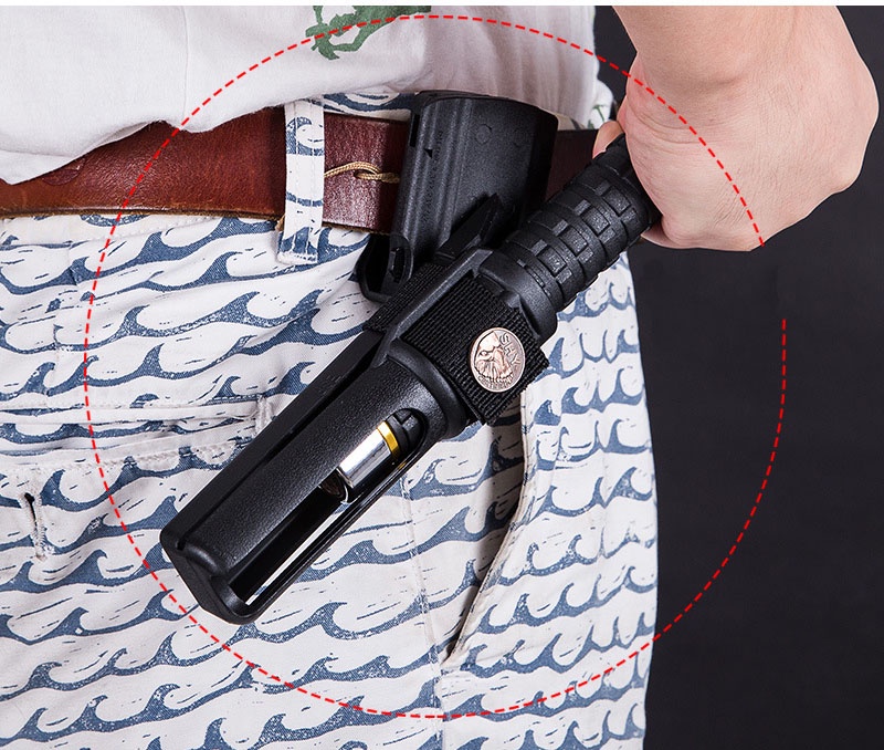 LUC Universal Baton Holster Holster 360 Degree Rotation Belt Self ...