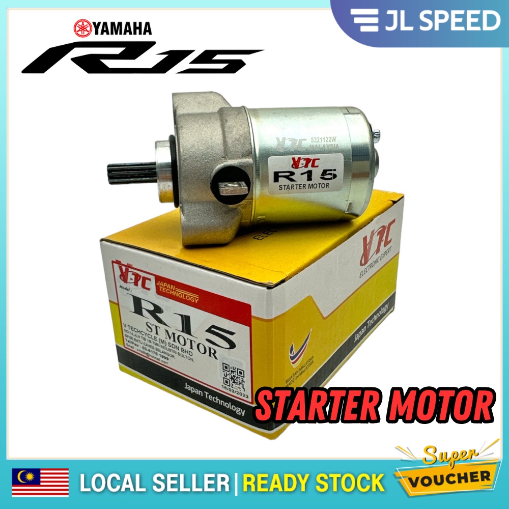 YAMAHA R15 R 15 / MT15 MT 15 STARTER MOTOR ASSY STARTOR STARTING MOTOR ...