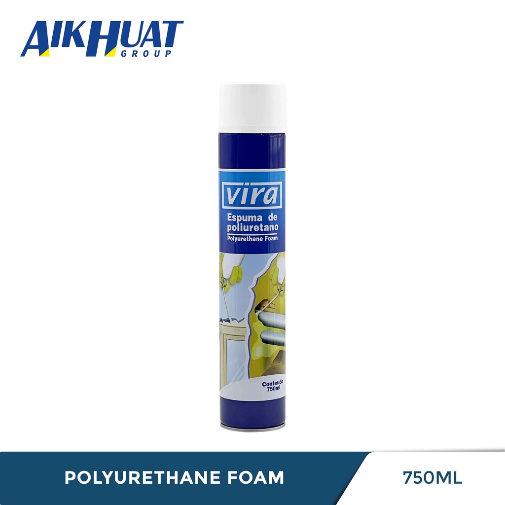 Vira Polyurethane Foam PU Foam Spray 750ml Penampal Lubang Joint Spray ...