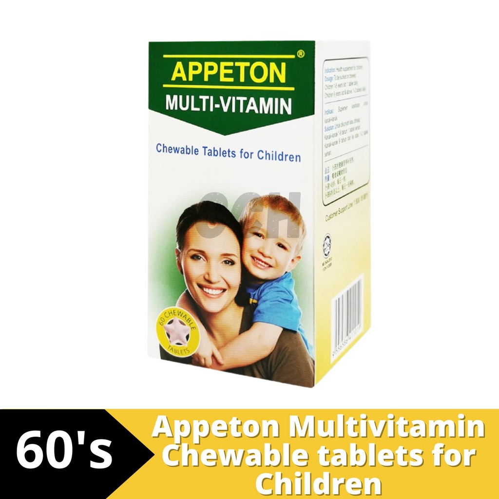 Appeton Multivitamin Chewable tablets for Children 60's | Shopee Malaysia