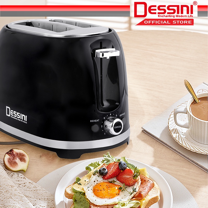 DESSINI ITALY Double Sided Electric Bread Toaster Sandwich Maker 7 ...
