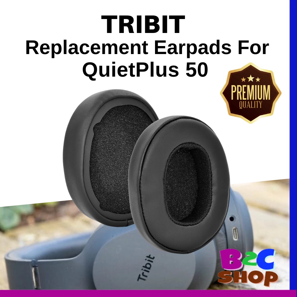🔥𝗥𝗘𝗔𝗗𝗬 𝗦𝗧𝗢𝗖𝗞🔥 1Pair Tribit Quietplus 50 Headphone Replacement Ear Pads