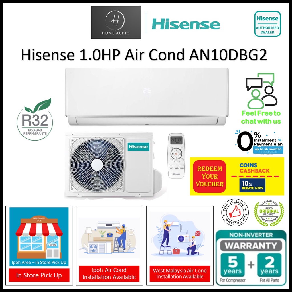 Hisense Air Cond 10hp R32 Non Inverter Air Conditioner An10dbg2 Shopee Malaysia 1425