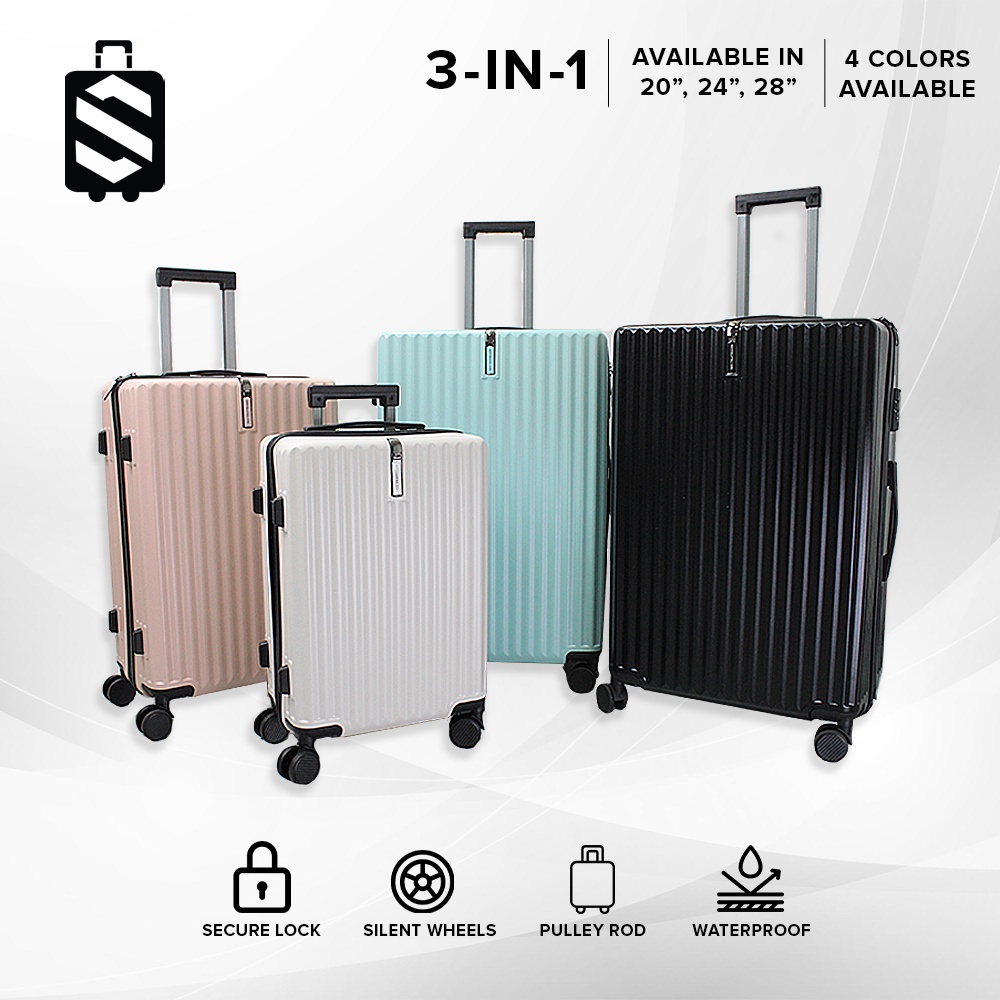 Sky Traveller SKY350 3-In-1 Luggage Hidden Hanging Bag Design Security ...