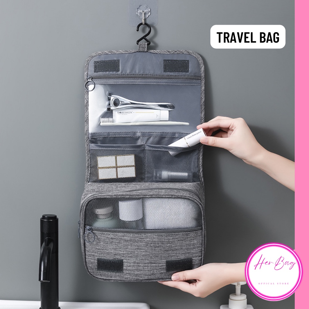 READY STOCK 😍Travel Organizer Toiletry Bag Hanging Bag Cosmetic Beg ...