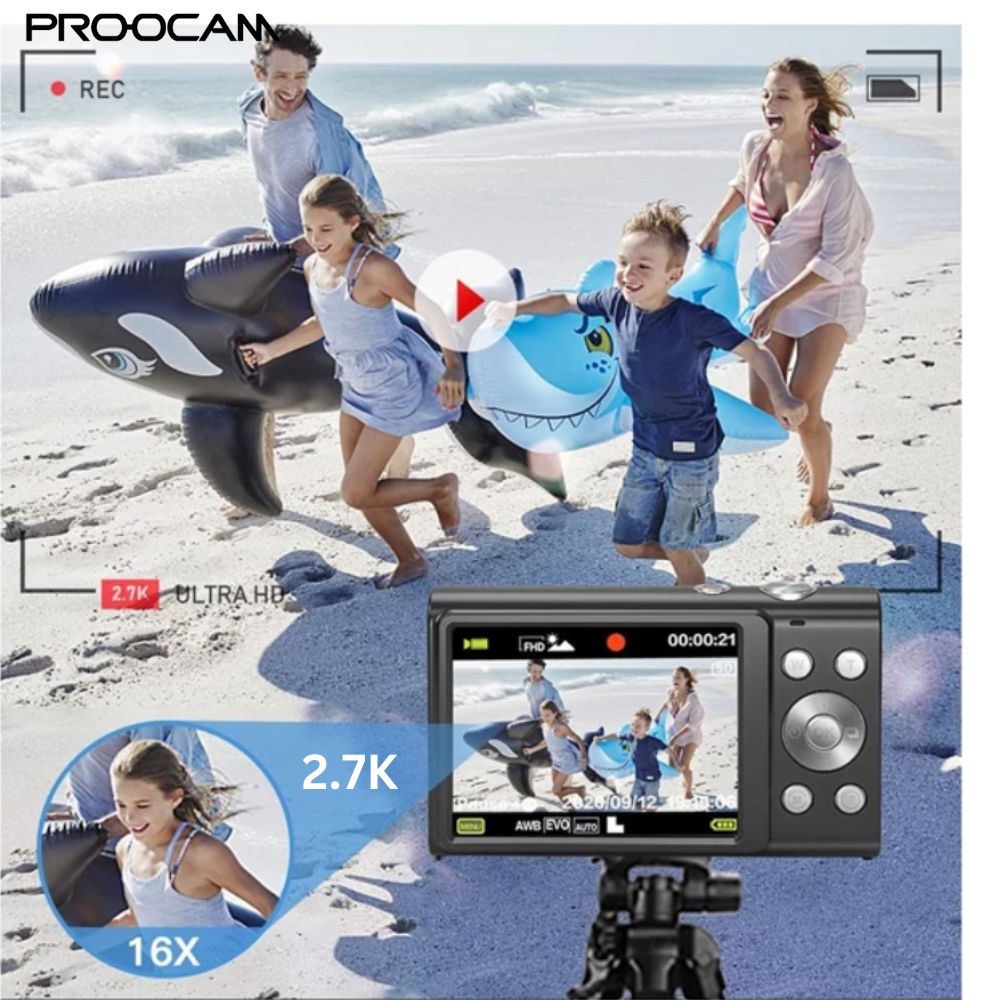 PROOCAM DC-402 DIGITAL CAMERA 48MP 1080P 2.8-inch IPS Screen 16X Zoom ...