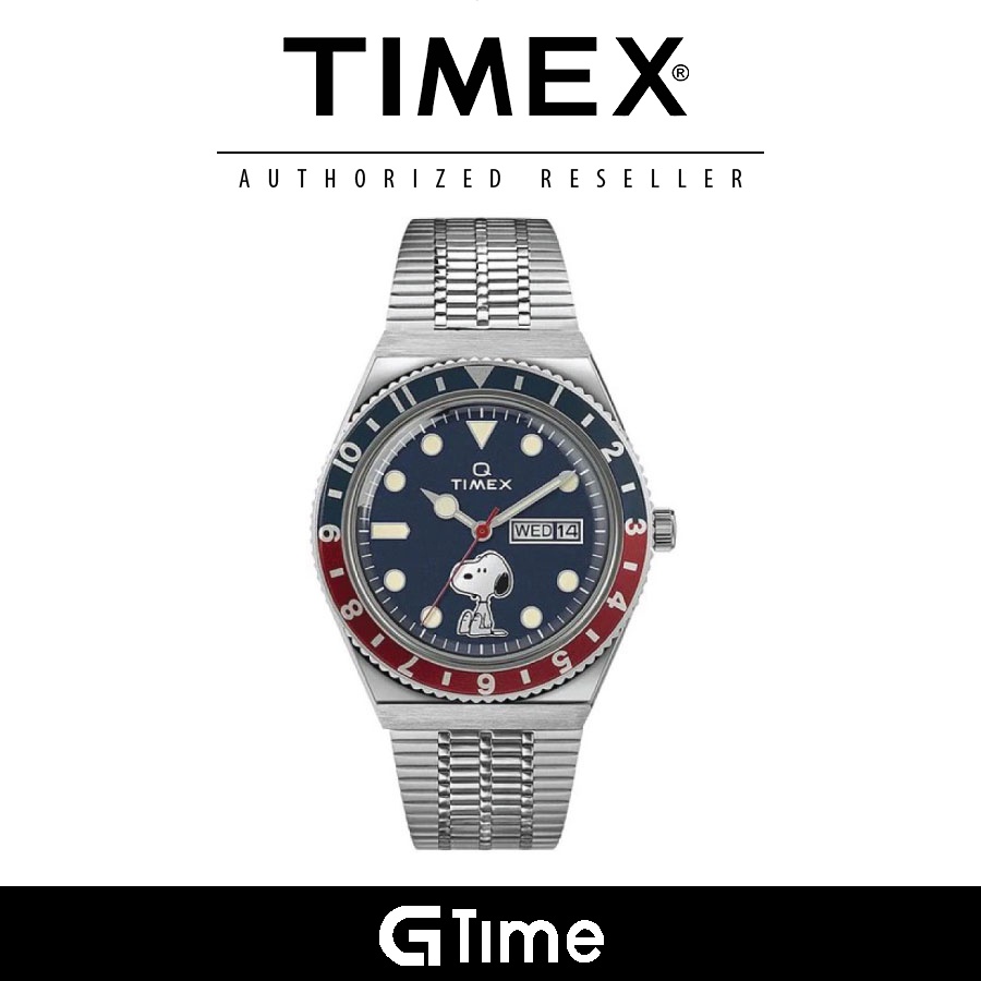 [Official Warranty] Timex TMTW2U71300U9 Men's Q Timex Reissue X Snoopy