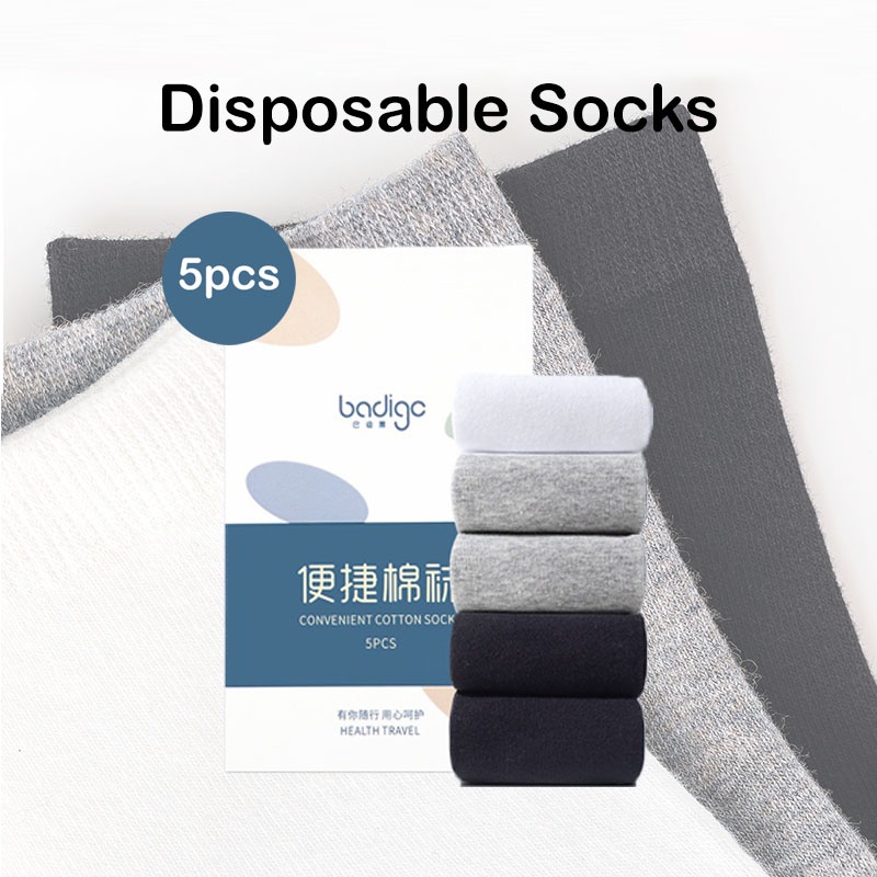 Disposable Socks For Travel Unisex Men Women Cotton Ankle Long Sock ...
