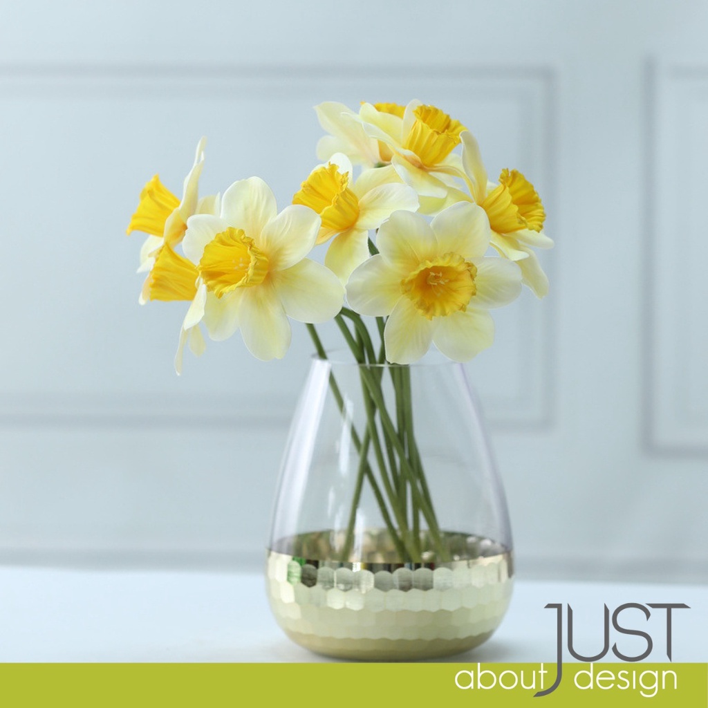 1PC Artificial Flower Bunga Hiasan Jonquil Artificial Flowers For Home