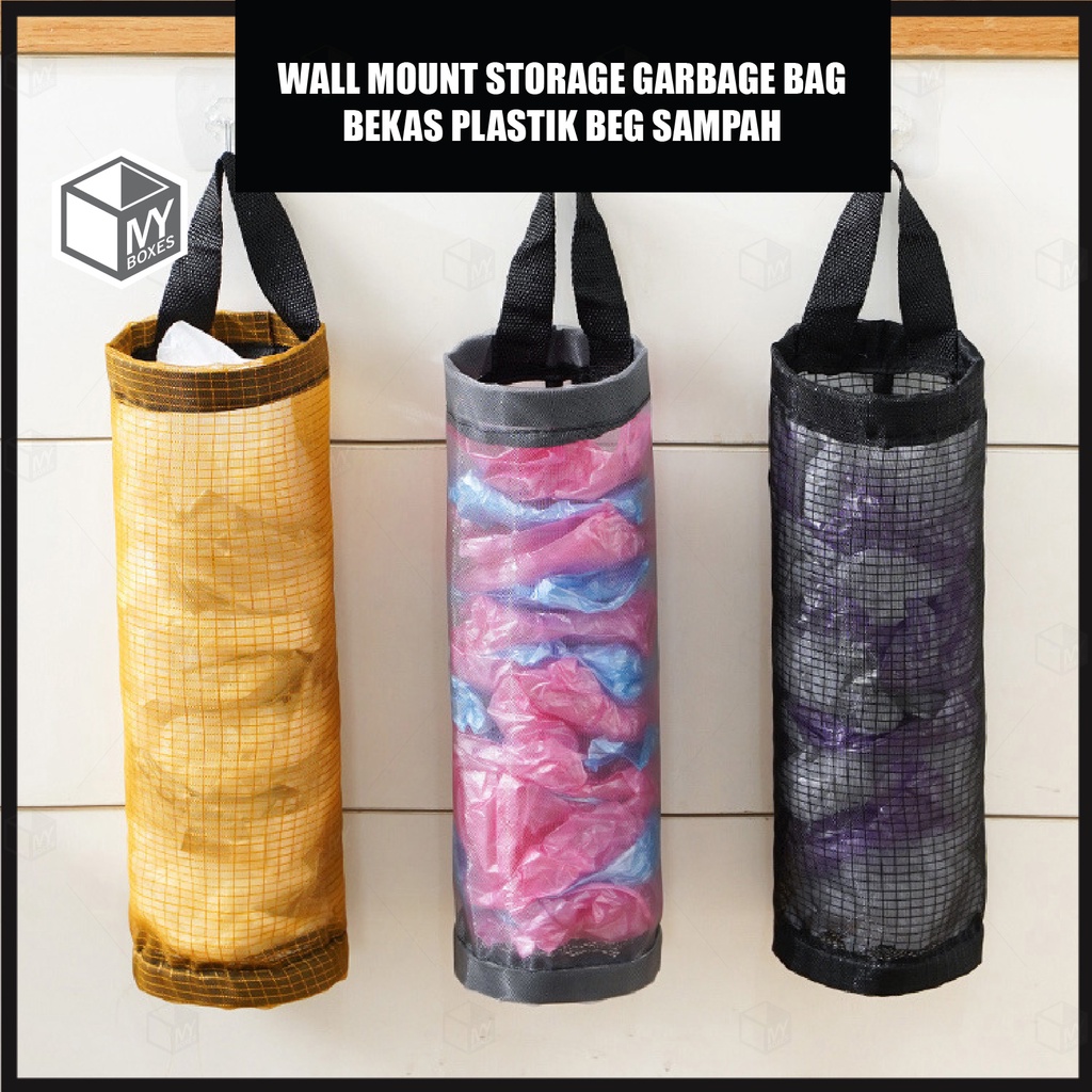 MYB Kitchen Plastic Bag Holder Dispenser Organizer Garbage Bag Holder