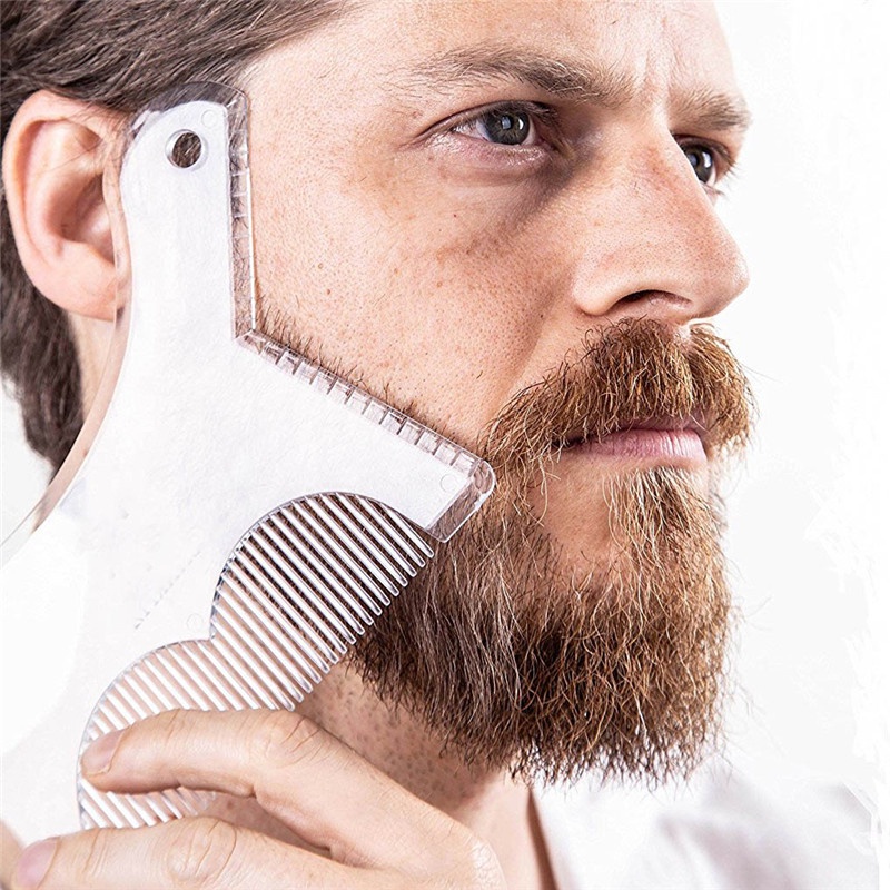 New Fashion Beard Styling Shaping Template Comb New Barber Tool ...