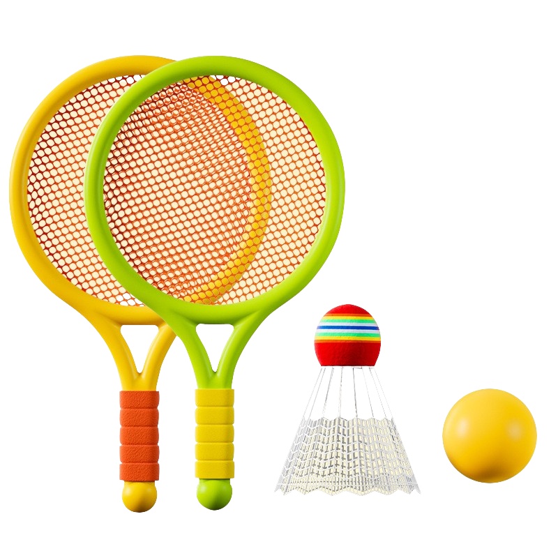 IDECO 1Set Plastic Badminton Toy Lightweight Easy-grasp Tennis Rackets ...