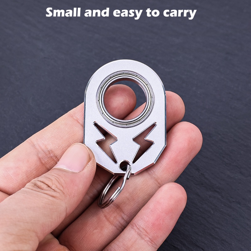[Featured]Luminous Metal Fingertip Rotation Keychain Stress Relief ...