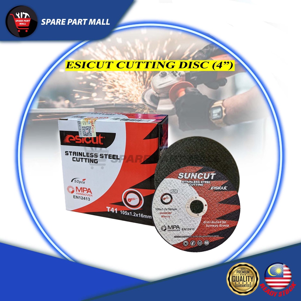[1PC PER UNIT] ESICUT CUTTING DISC (4") EN12413/ STAINLESS STEEL