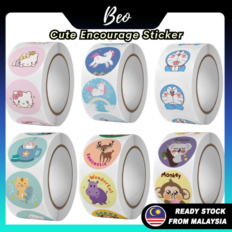 500pcs Cute Encourage Thanks You Sticker For Seal Label for Business ...