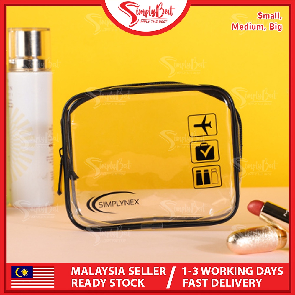 SIMPLYBEST Large PVC Cosmetic Make Up Travel Bag Toiletries Bag